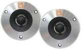 Mr. Dj HDT500S 600W Pair Slim 4-Inch Titanium Bullet High Compression Tweeter with 54 Ounce Ferrite Magnet