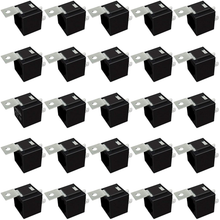 Charger l&#39;image dans la galerie, 12V 5 Pin SPDT 30/40 Amp Relay Socket Metal Tab Auto Marine homes Truck RV ATV 25 Pack