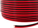 25' 18 Gauge Red Black Stranded Speaker Wire Car Home Audio