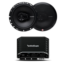 Charger l&#39;image dans la galerie, Rockford Fosgate R2-300X4 300 Watts 4-Ch Amplifier + 2 Pairs R165X3 6.5&quot; Speakers