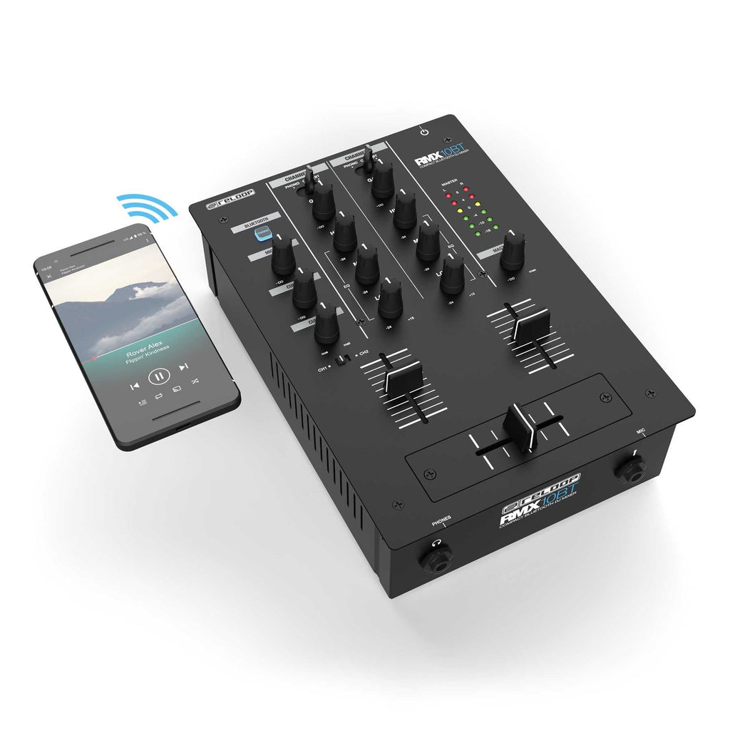 Reloop RMX-10-BT 2 Channel Bluetooth DJ Mixer in Compact Design