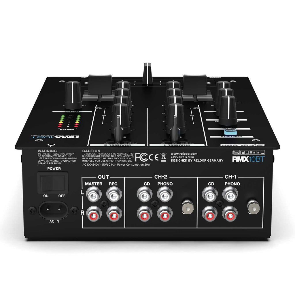 Reloop RMX-10-BT 2 Channel Bluetooth DJ Mixer in Compact Design