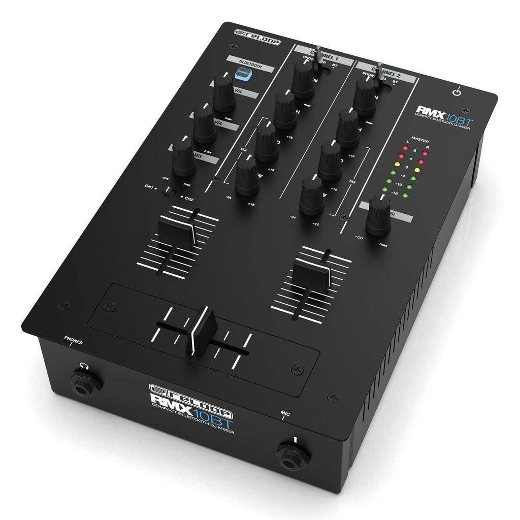 Reloop RMX-10-BT 2 Channel Bluetooth DJ Mixer in Compact Design