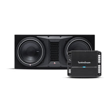 Charger l&#39;image dans la galerie, Rockford Fosgate Punch P300X1 &amp; P1-2X10&lt;BR/&gt;Mono subwoofer Amplifier with Punch P1 Ported Loaded Enclosure Subwoofer Package