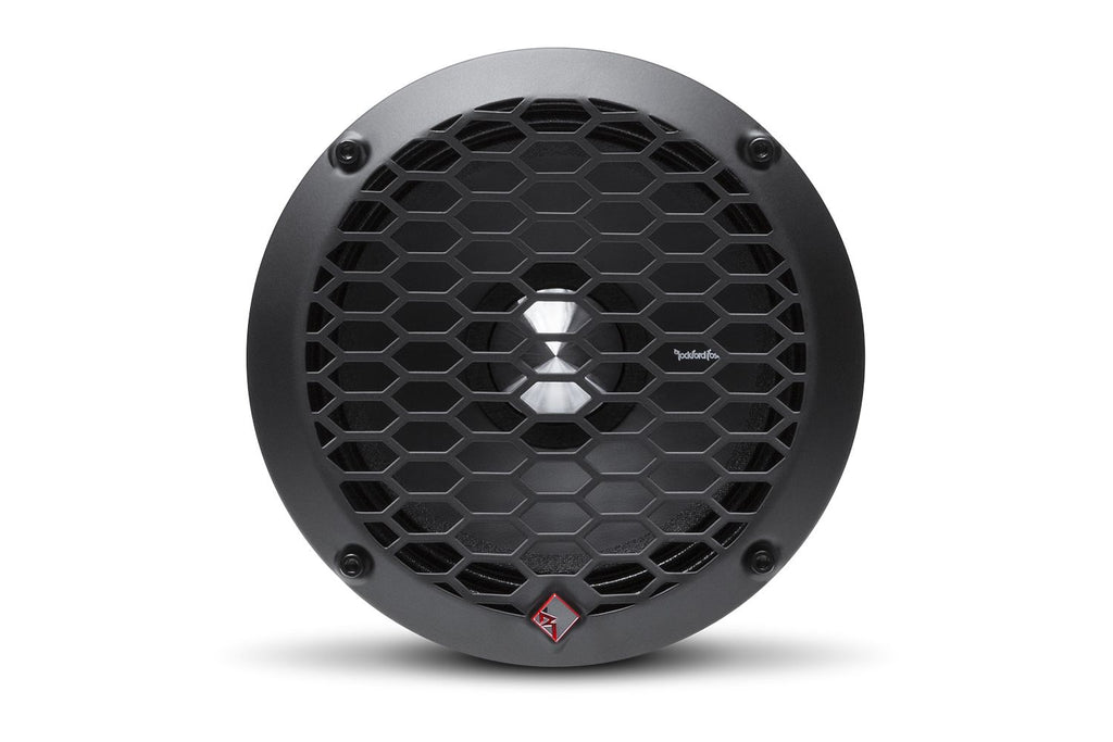 Rockford Fosgate PPS4-6 6.5" 400W 4-Ohm Midrange Car Audio Speaker with Fiber Reinforced Paper Cone and Stamp Cast Aluminum Frame