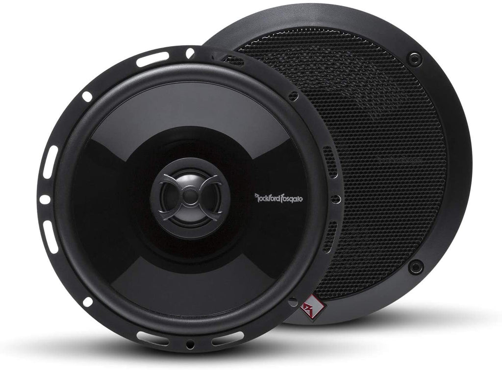 2 Rockford Punch P1650 Speaker 220W Max 6.5" 2-Way P1 Punch Series Coaxial Speakers w/ PEI Dome Tweeter