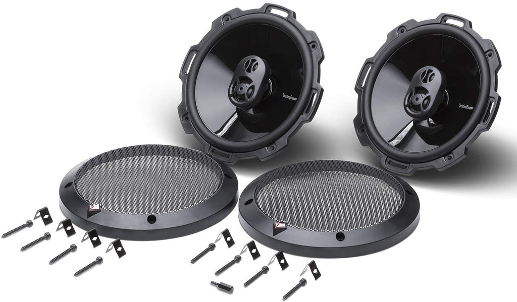 2 Rockford Punch P1675 Speaker 220W 6 3/4" 3-Way Punch Series Full-Range Coaxial Car Speakers