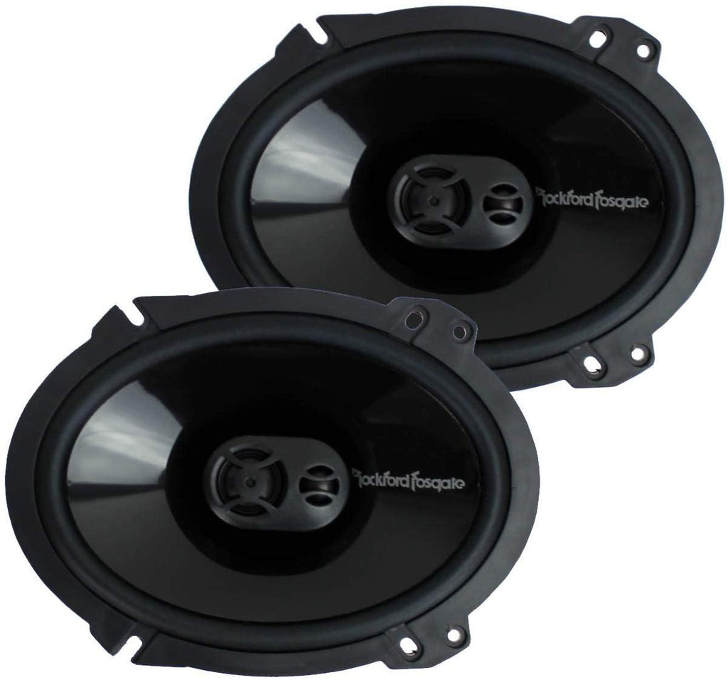 2 Rockford Fosgate Punch P1683<BR/> 260W Peak (130W RMS) 6" x 8" Punch Series 3-way Full Range Coaxial Speakers (2 Pair)