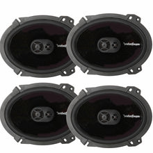 Charger l&#39;image dans la galerie, 2004-14 Ford F150 Rockford Fosgate Punch Package w Amplifier &amp; 6x8&quot; Speakers (4) P1683 6&quot; x 8&quot; 3Way Coaxial Car Speakers + P400X4 4Channel Class AB Full Range Amplifier + (4) Speaker Adapter Harnesses