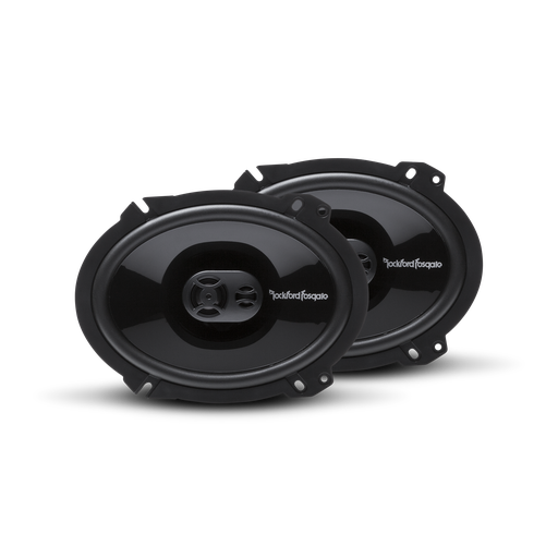 2 Rockford Fosgate Punch P1683<BR/> 260W Peak (130W RMS) 6" x 8" Punch Series 3-way Full Range Coaxial Speakers (2 Pair)