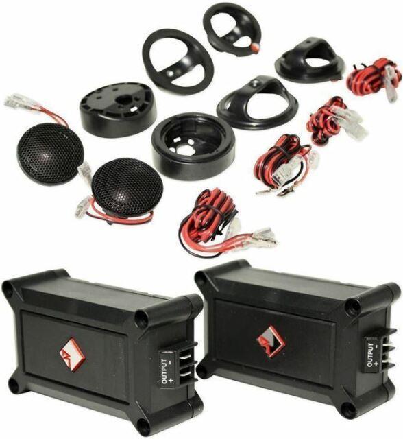 4 New Rockford Fosgate P1T-S 1" 240 Watt Dome Car Audio Stereo Tweeter Systems