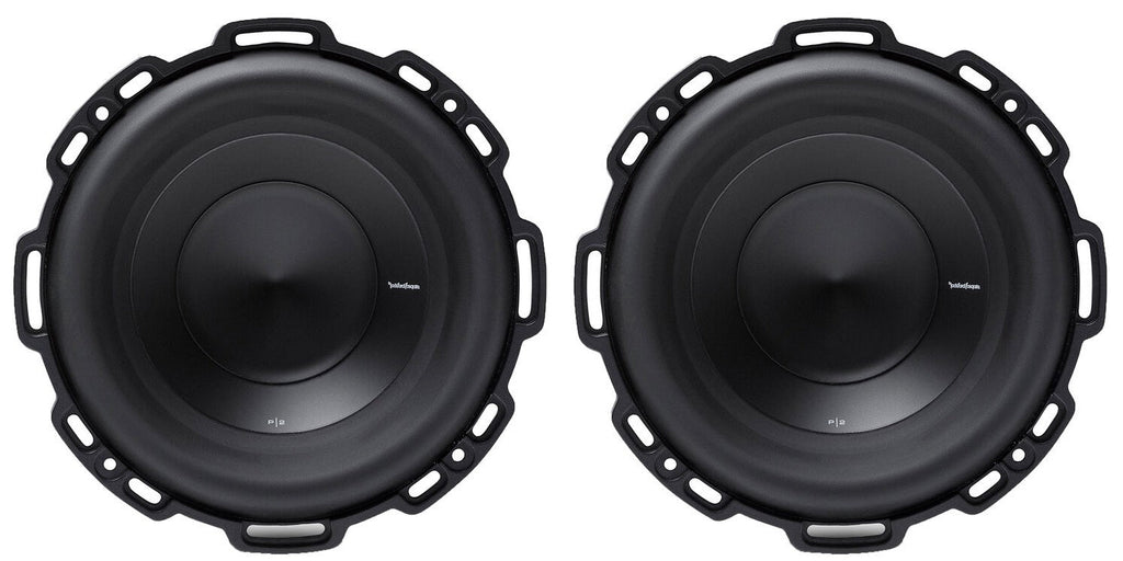 2 Rockford Fosgate Punch P2D2-10 10" Inch 1200 Watt Dual 2 Ohm Car Subwoofers