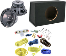 Charger l&#39;image dans la galerie, Rockford Fosgate P3D4-12 12&quot; Subwoofer + Absolute MSHF12 + 4 Gauge Amp Kit