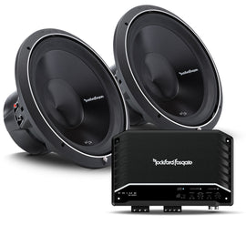 Rockford Fosgate Prime R2-1200X1 & 2 P3D4-15 package <br/> 1200W RMS x 1 at 1 ohm monoblock subwoofer amplifier & 2 P3D4-15 15
