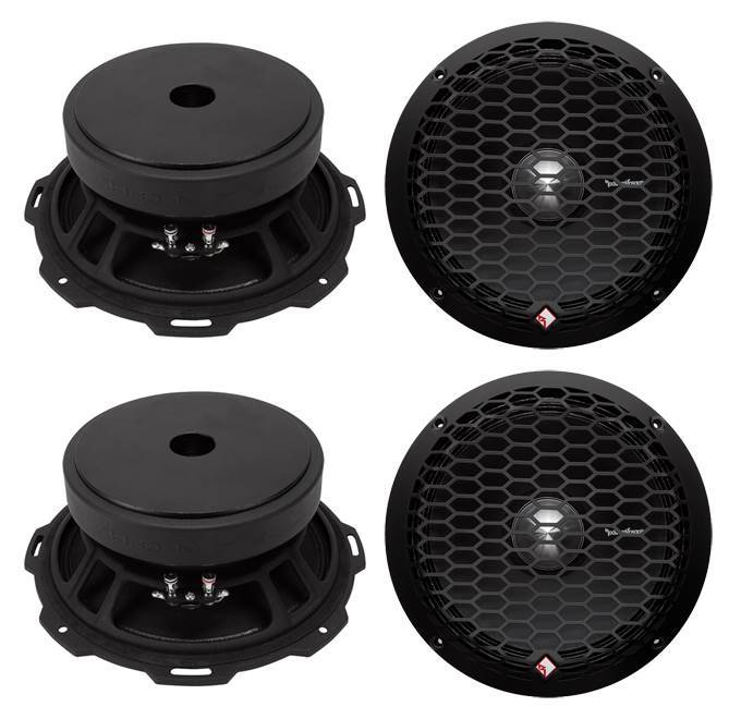 4 Rockford Fosgate PPS4-8 6.5" 1000 Watt 4-Ohm Midrange Car Loudspeakers Speaker
