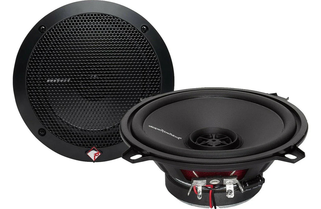 2 Pairs of Rockford Fosgate Prime R1525X2 160W Peak (80W RMS) 5-1/4" 2-Way Prime Series Coaxial Car Speakers - 4 Speakers + 100FT Speaker Wire + Free Phone Holder