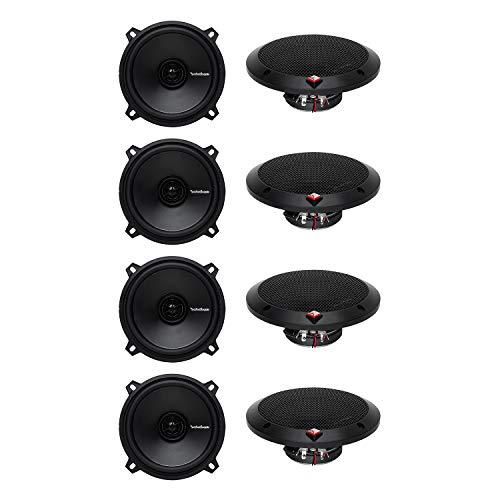 Rockford Fosgate R1525X2 5.25" 5-1/4 160 Watt 2-Way Coaxial Car Audio Speakers (8 Pack)