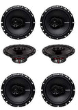 6 Speakers Rockford Fosgate 6.5 Inch 3 Way Car Audio Coaxial Speakers Stereo