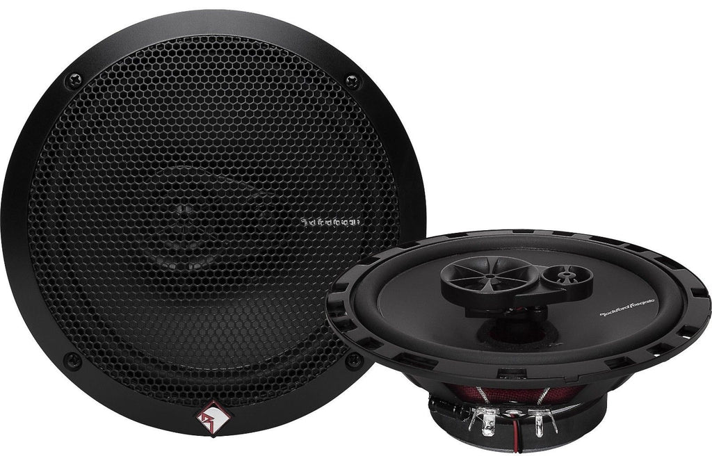 Rockford Fosgate R165X3 & TW500 Dome Tweeter 180W 6.5" 3-Way PRIME Series Coaxial Speakers w/ Silk Tweeters & Absolute TW500 500W Max Dome Tweeter