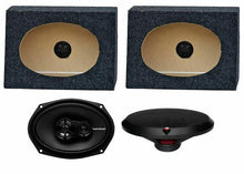 Load image into Gallery viewer, 2) Rockford Fosgate R169X3 6x9&quot; 130W Car Speakers + 2) Angled 6x9&quot; Speaker Box