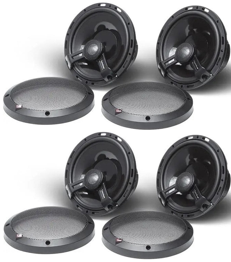 4 Rockford Fosgate Power T1650 300W Peak 6.5" Power Series 2-Way Coaxial Car Speakers