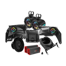 Charger l'image dans la galerie, Cerwin Vega RPMX3KM3 2017+ Can Am Maverick X3/X3 Max Complete Speaker Kit with 4 Ch &amp; 1 Ch Waterproof Amplifier, 10” Sealed Marine Subwoofer, 6.5” Tower Speaker System and CMR3 Media Audio Player