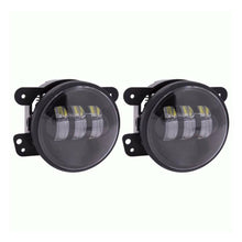 Charger l&#39;image dans la galerie, METRA JP-701FLB 5 Watts 4 Inch LED Fog Light Black Face for Jeep Vehicles