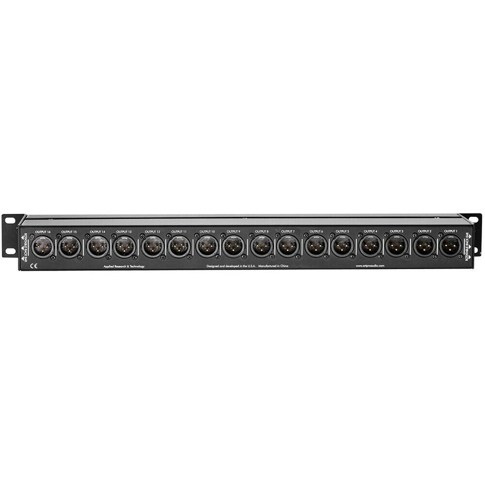 ART Audio P16 Rackmount 16-Ch Balanced XLR Patch Bay Passive Interface Patchbay