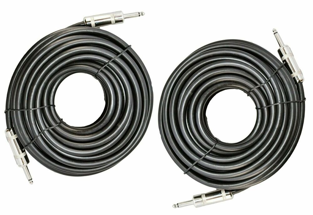2 MK Audio MKQQM6 1/4" to 1/4" 6 FT. True Wire PA DJ Pro Audio Speaker Cable