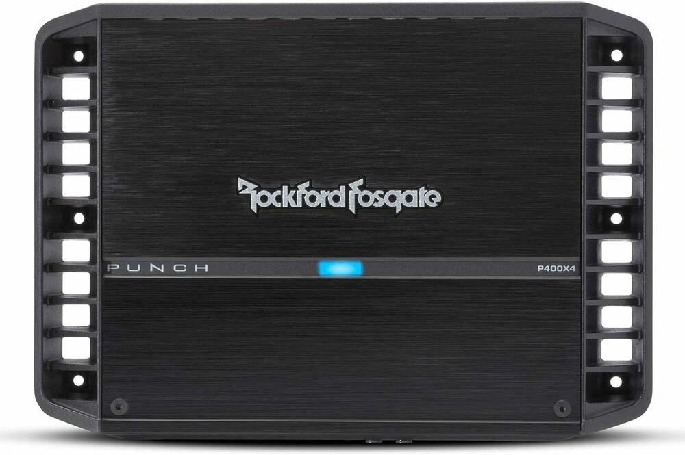 Rockford Fosgate Punch P400X4 4-channel car amplifier — 50 watts RMS x 4