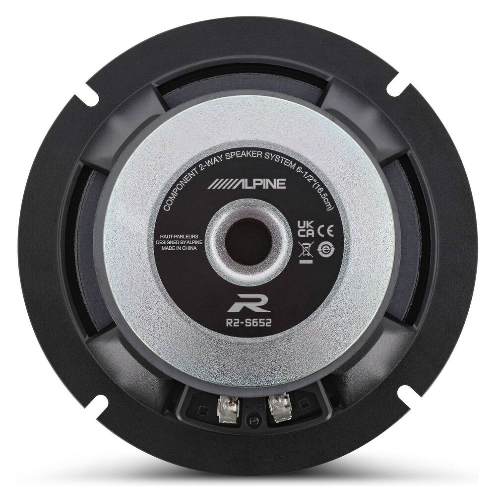 2 Pair Alpine R-Series R2-S652 6.5" 300 Watts Component Car Audio Speaker