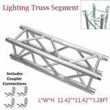 MR Truss 1 Meter (3.28ft) Straight Square Aluminum Truss Segment for Pro Audio Lighting