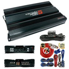 Load image into Gallery viewer, Cerwin Vega CVP2500.5D 2500W 5-Channel Car Audio Amplifier + 4 Gauge Amp Kit