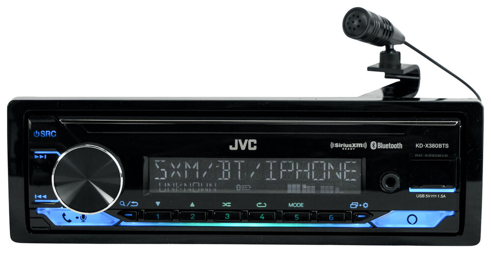 JVC KD-X380BTS Bluetooth Receiver Stereo XM Ready Fits 87-95 JEEP WRANGLER YJ
