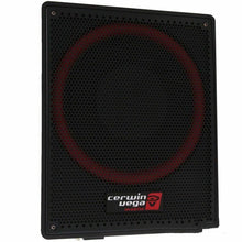 Charger l&#39;image dans la galerie, Cerwin Vega VPAS12 600W Max (250W RMS) 12&quot; Under Seat Powered Subwoofer Enclosure Slim Powered Enclosure