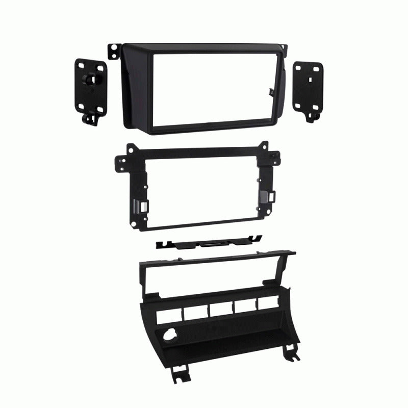 Metra 95-9310B BMW M3 2001-2006 with 5-Switch Panel Vehicle Double DIN Dash Installation Kit with Metra 70-8590 Wiring Harness and Metra 40-VW10 Antenna Adapter