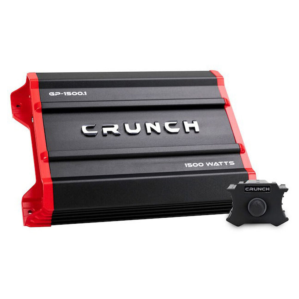 Crunch Ground Pounder GP-1500.1 1500W Max Monoblock Subwoofer Class AB 1500 Watts Car Amplifier