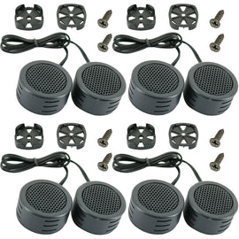 4 Pairs Absolute TW500 500 Watts Car Audio Piezo Super Dome Tweeter