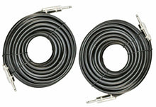 Charger l&#39;image dans la galerie, 2 MK Audio MKQQM50 1/4&quot; to 1/4&quot; 50 FT. True 12 Gauge Wire PA DJ Pro Audio Speaker Cable