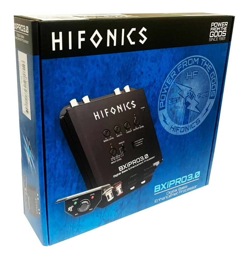 Hifonics BXiPro3.0 Digital Bass Processor Epicenter 2CH Hi/Lo Converter w/ Noise Reduction