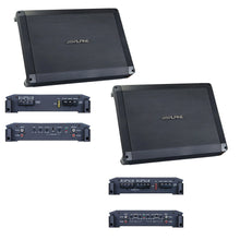 Load image into Gallery viewer, Alpine BBX-F1200 4CH Amplifier BBX-T600 2CH Car Speaker Audio Amplifier Package