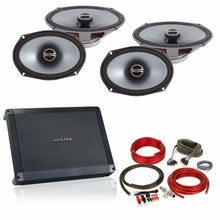 Load image into Gallery viewer, Alpine BBX-F1200 4 Channel Amp+ 4 S2-S69 6x9" Speakers + KIT4 Amp Kit