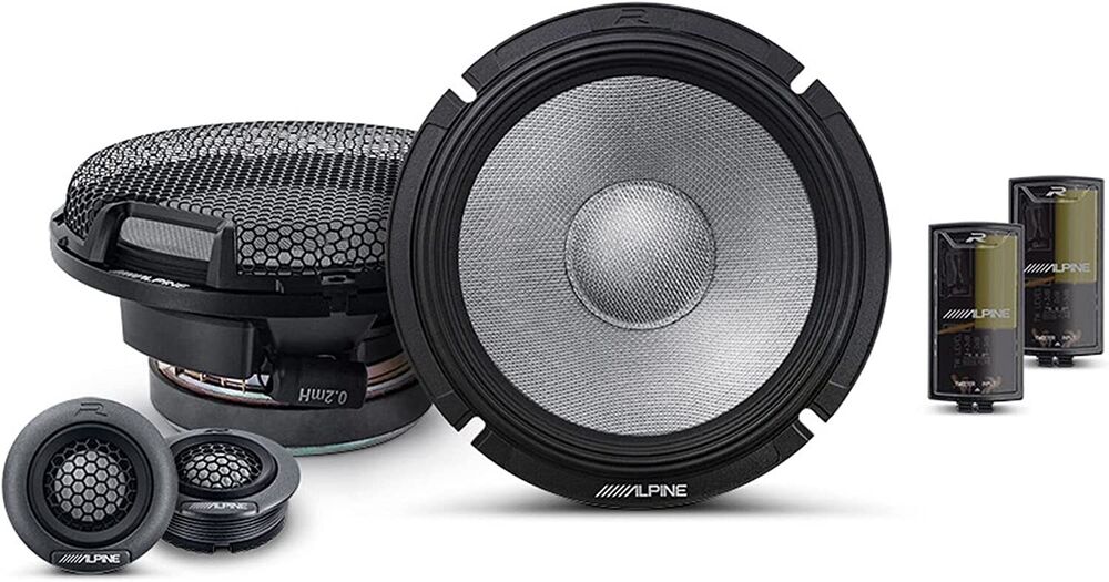 2 Pair Alpine R-Series R2-S65C 6.5" 300 Watts Component Car Audio Speaker