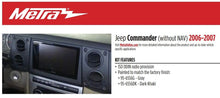 Charger l&#39;image dans la galerie, Metra 95-6556G Gray 2006 2007 06 07 JEEP Commander Car Radio Stereo Installation Dash Kit