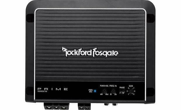 Rockford Fosgate Prime R500X1D 1-Channel Car Prime 500 Watt RMS Class D Car Mono Amplifier