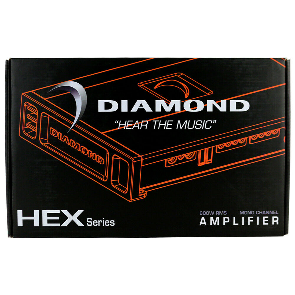 Diamond Audio HX600.4 HEX Series 4-Channel Class-D Car Audio Amplifier