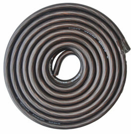 20' FT 4 GAUGE GA AWG BLACK WIRE CABLE POWER GROUND PRIMARY AMP FLEXIBLE