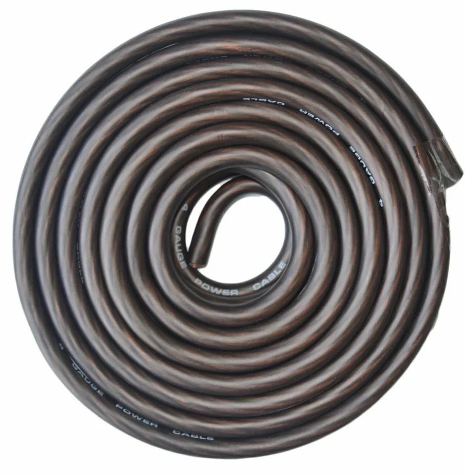Absolute P4-50BK 50' 4-Gauge Black Copper Mix Power Ground Wire Cable