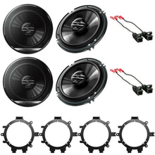 Charger l&#39;image dans la galerie, Pioneer TS-G1620F 2 Way 6.5&quot; Front &amp; Rear Door Speakers  + Harness &amp; Install Speaker Adapter 1995-up Select GM Full Size Trucks &amp; SUVs