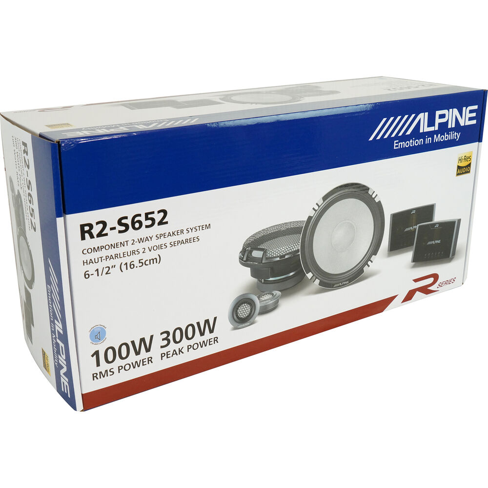 Alpine R-Series R2-S652 6.5" 300 Watts Component Car Audio Speaker